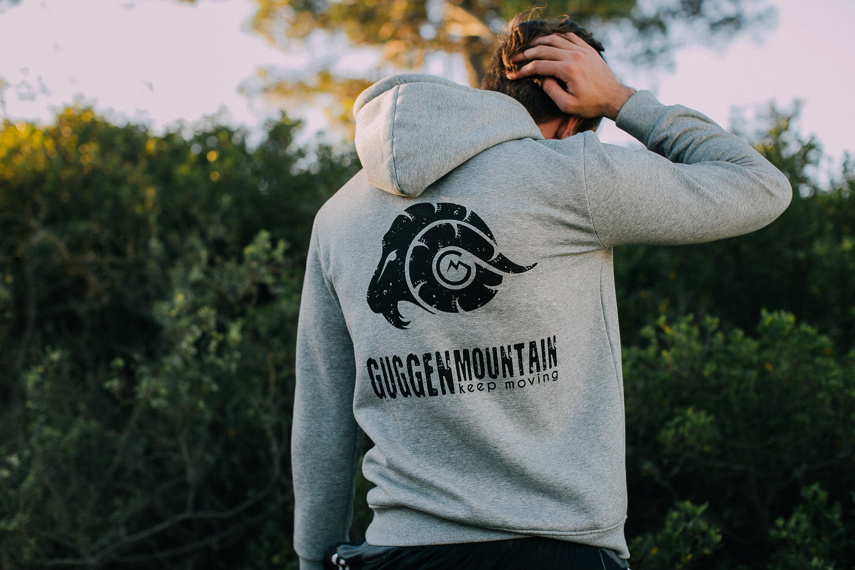 Herenhoodie H02, fleecehoodie, capuchon met lange mouwen, buiten 6/7