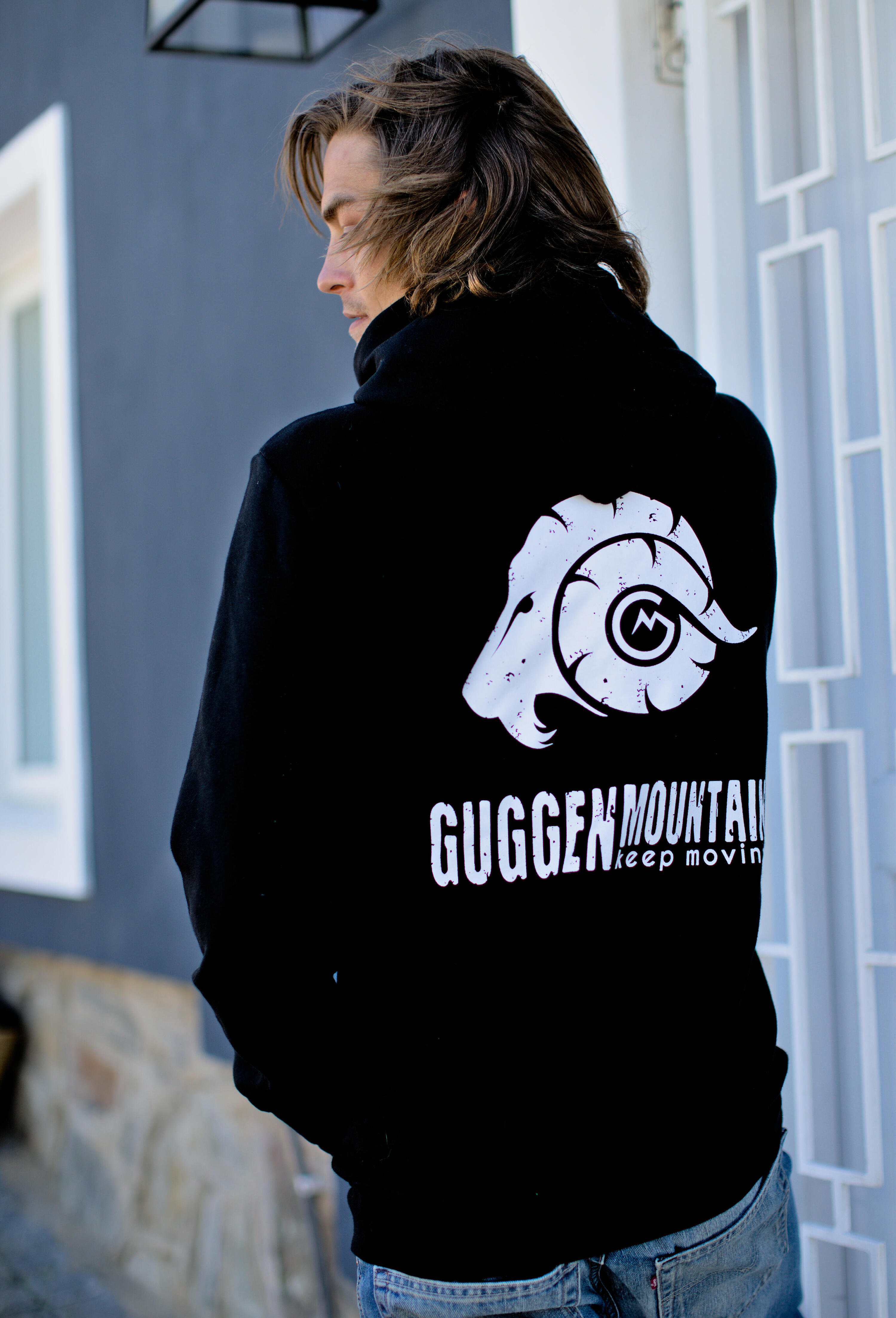 GUGGEN Mountain H06 herenhoodie met rits en fleecehoodie 6/7