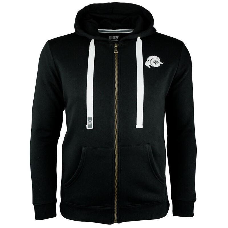 GUGGEN Mountain H06 herenhoodie met rits en fleecehoodie