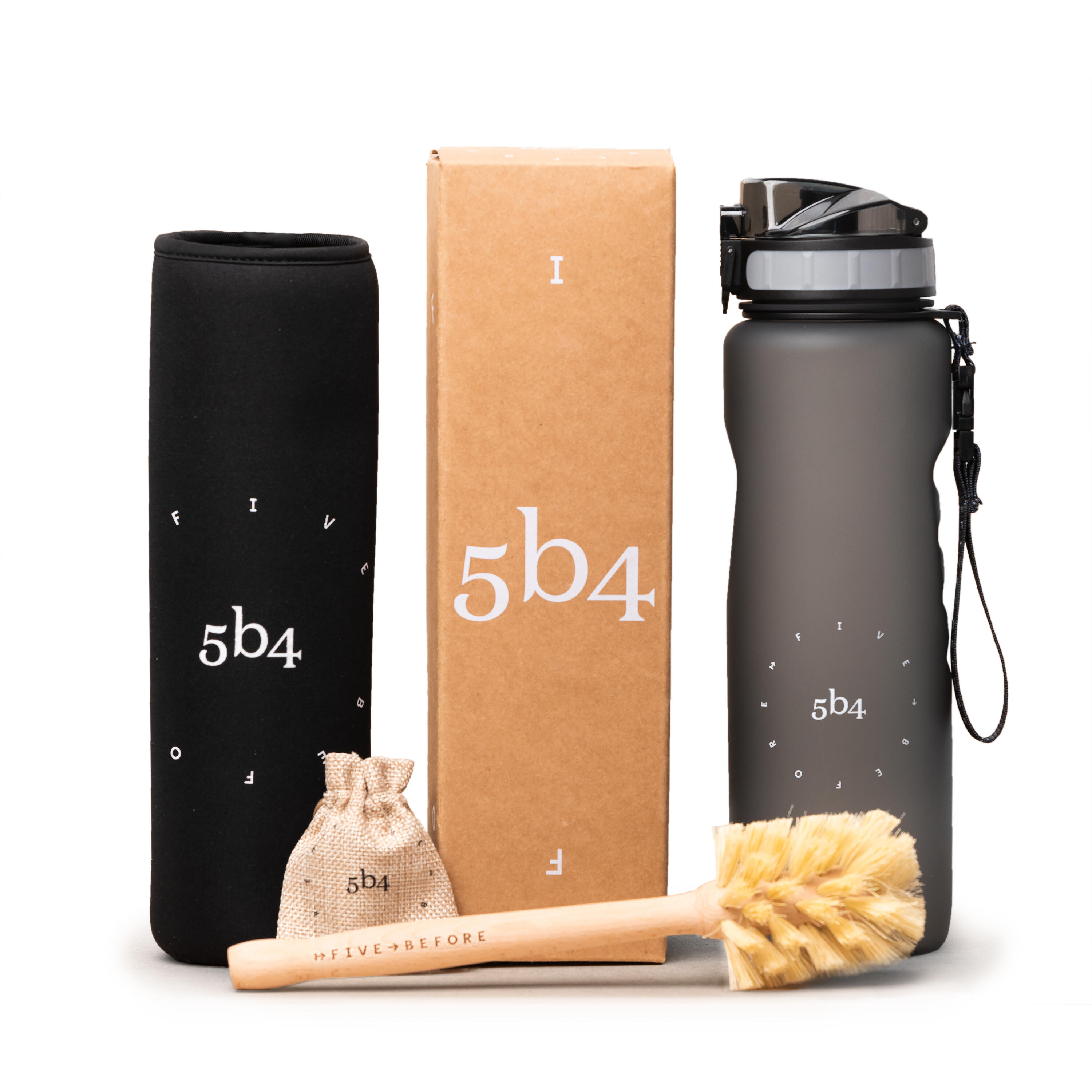 5b4 - Gourde Durable Et Étanche, 1l, Sans Bpa, De 5b4 - Gourde - Gris - 1 L - Decathlon