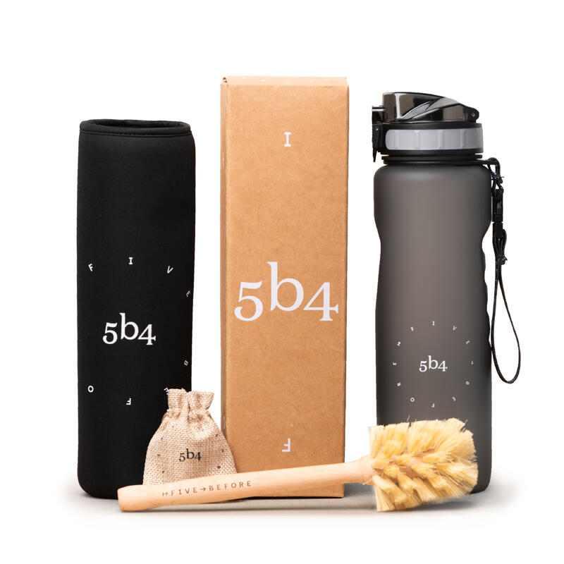 Drinkfles duurzaam en lekvrij, 1l , BPA vrij, van 5b4
