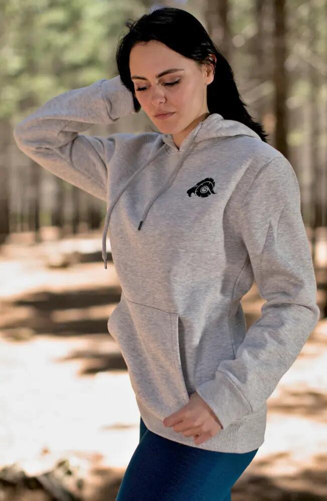 Dameshoodie HW08, fleecehoodie, capuchon met lange mouwen, buiten 2/8