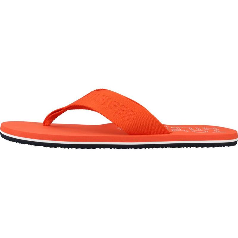 Chanclas Hombre Tommy Hilfiger Tonal Beach Logo naranja