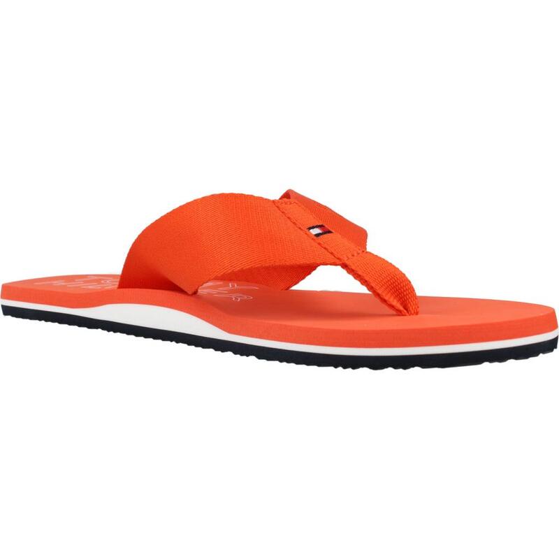 Chanclas Hombre Tommy Hilfiger Tonal Beach Logo naranja