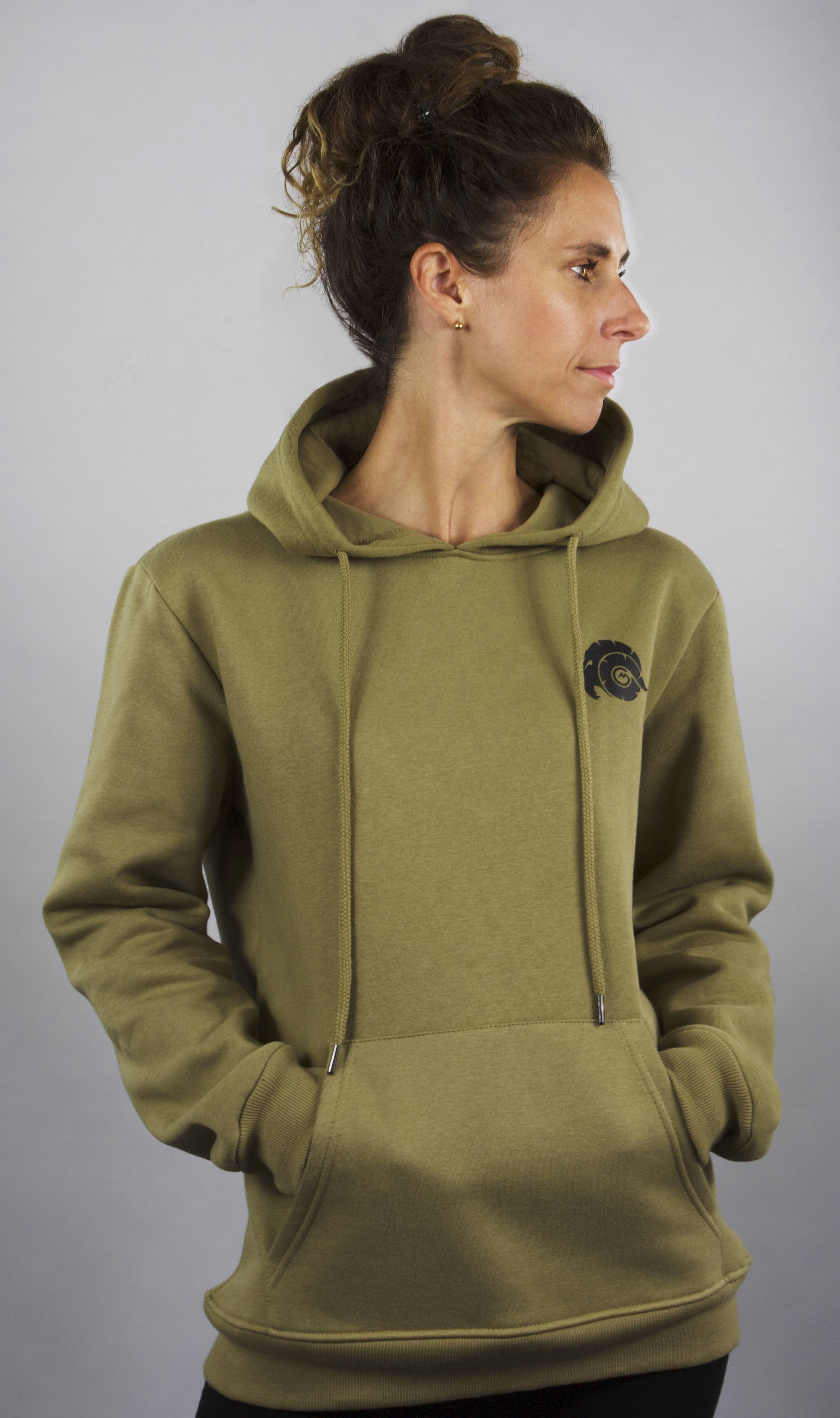 Dameshoodie HW08, fleecehoodie, capuchon met lange mouwen, buiten 7/7