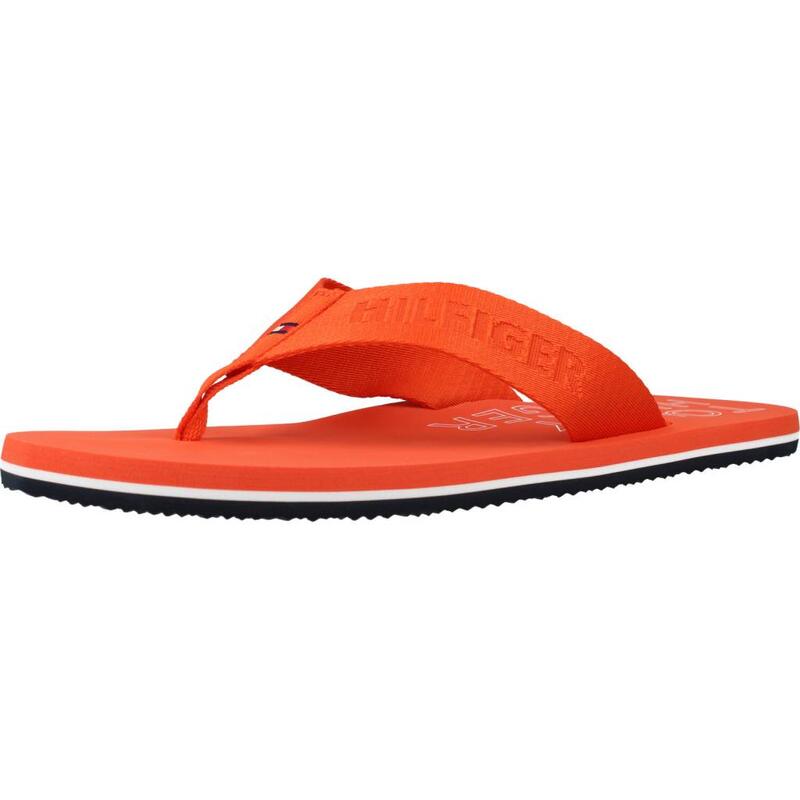 Chanclas Hombre Tommy Hilfiger Tonal Beach Logo naranja