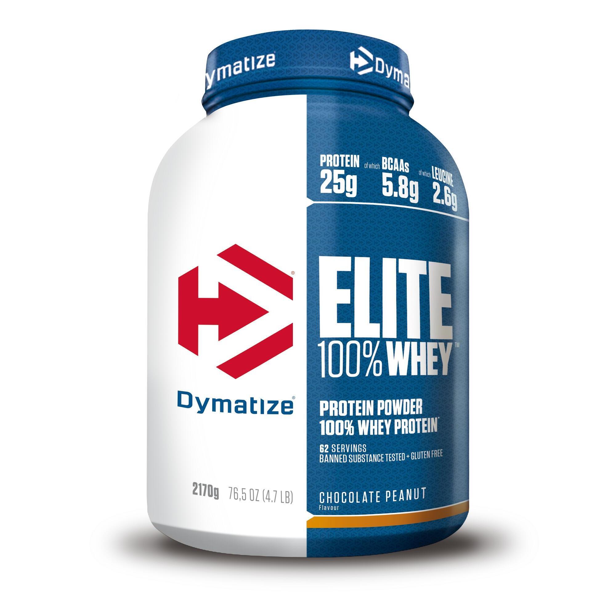 Dymatize - Whey Concentrée - Elite 100% Whey - Chocolat Cacahuète - Whey Protéine - Taille Unique - Decathlon
