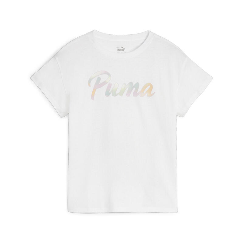 Boyfriend T-shirt SUMMER DAZE per bambini PUMA White
