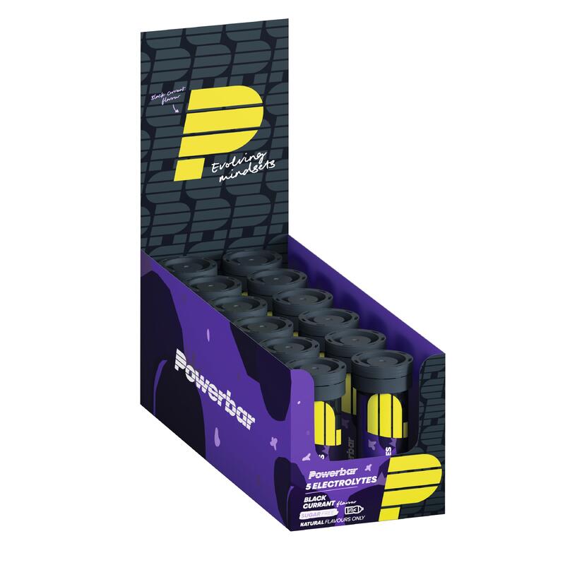 Powerbar 5 Electrolytes Black Currant 12x10Tabs - Brausetabletten