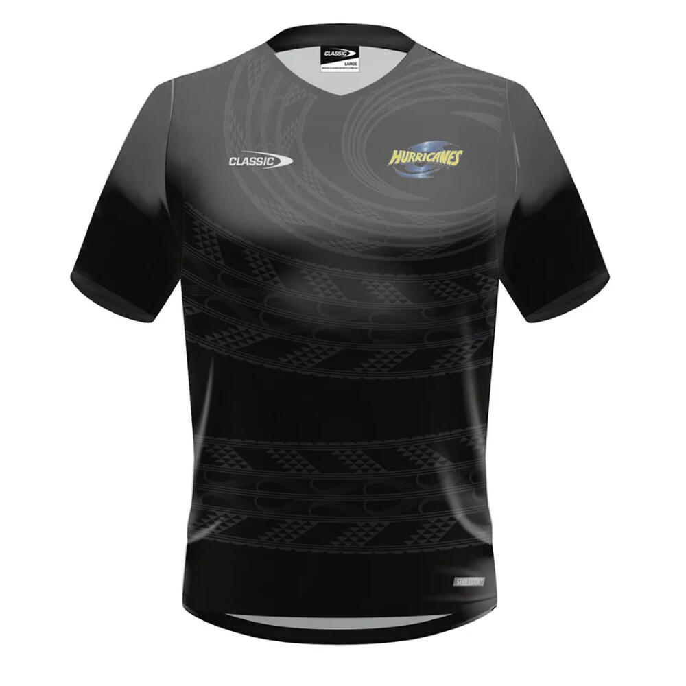 CLASSIC Camiseta De Entrenamiento Negra Hurricanes Super Rugby 2024