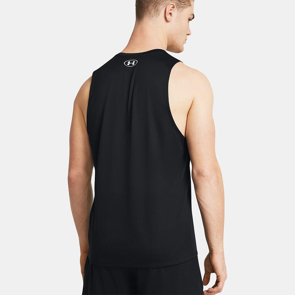 Zwarte Tanktop Under Armour Tech™ Heren 4/5