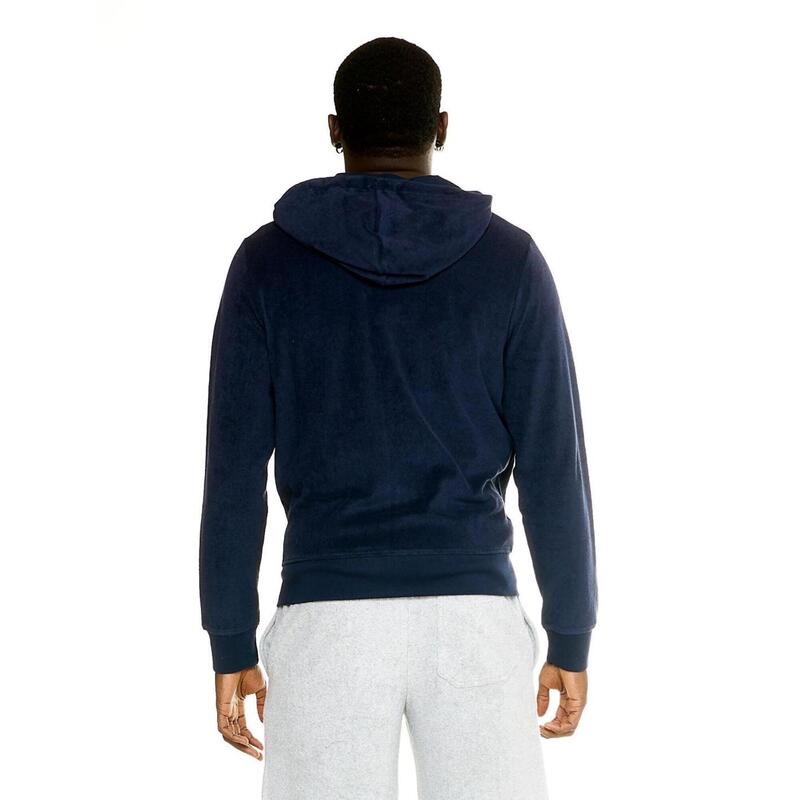 Sudadera Beach hombre efecto lavado cremallera completa