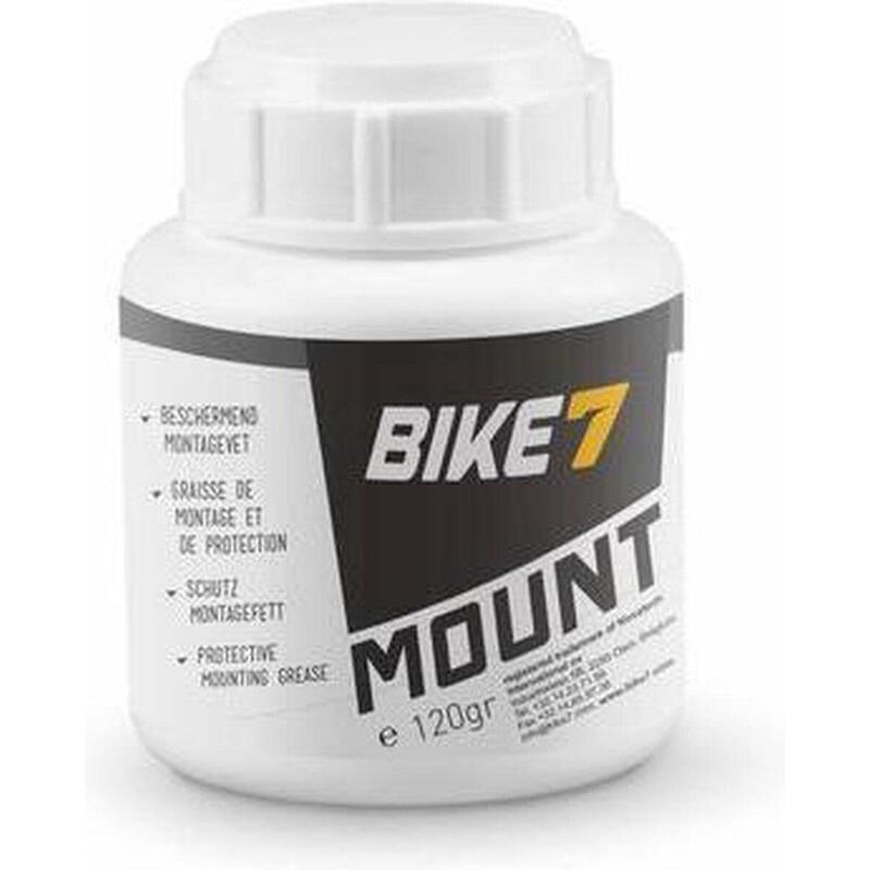 Accessoires vélo protection pâte d'assemblage anti-grippante - Bike7 Mount 120gr