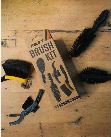 Accessoires vélo nettoyage en profondeur tous vélos - Bike7 Brush Kit 4 articles