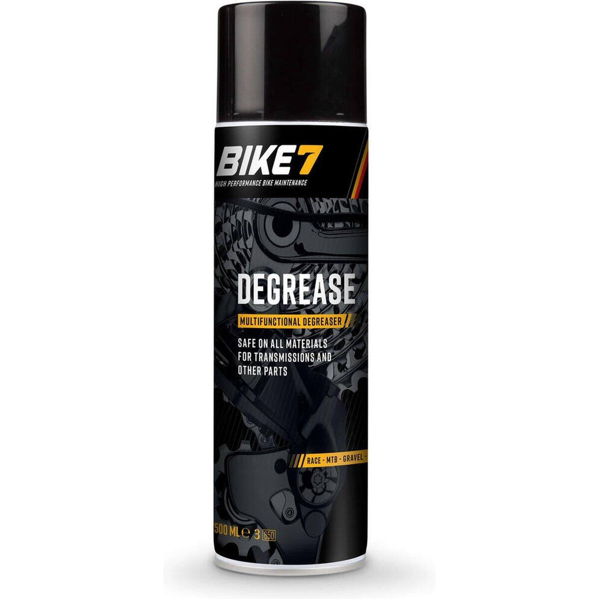 Accessoires vélo dégraissant intensif toutes composants - Bike7 Degrease 500ml