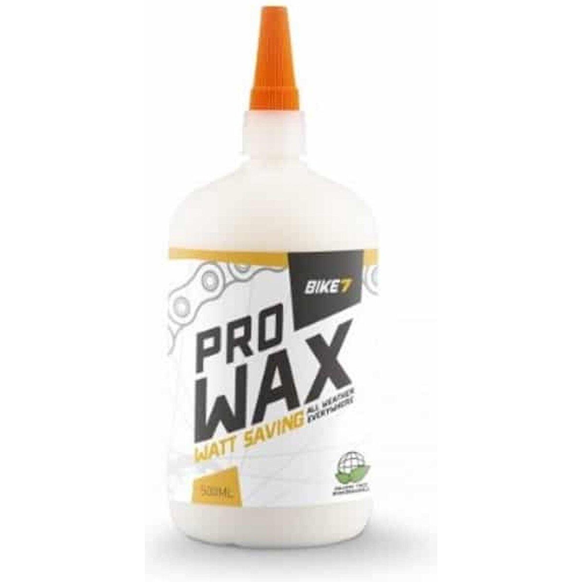 Accessoires vélo durable résistant à l'eau chaînes - Bike7 Pro Wax 500ml