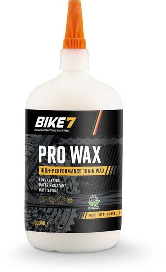 Accessoires vélo durable résistant à l'eau chaînes - Bike7 Pro Wax 500ml