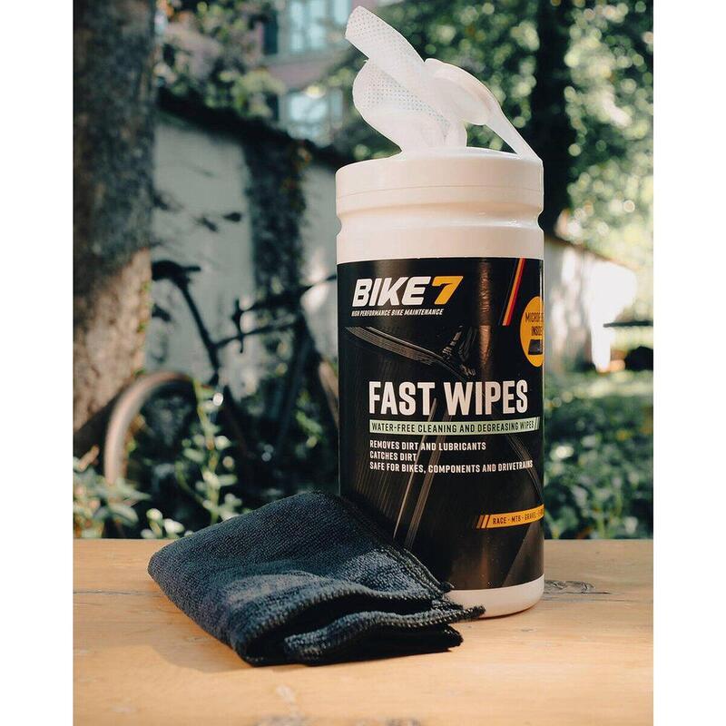 Fahrradzubehör Reinigungstücher - Bike7 Fast Wipes+Microfibre Putztuch 70 Stck