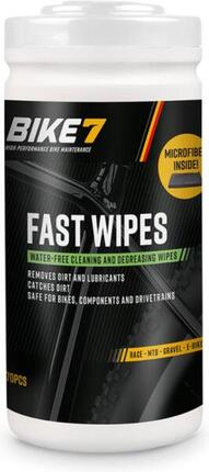 Fahrradzubehör Reinigungstücher - Bike7 Fast Wipes+Microfibre Putztuch 70 Stck