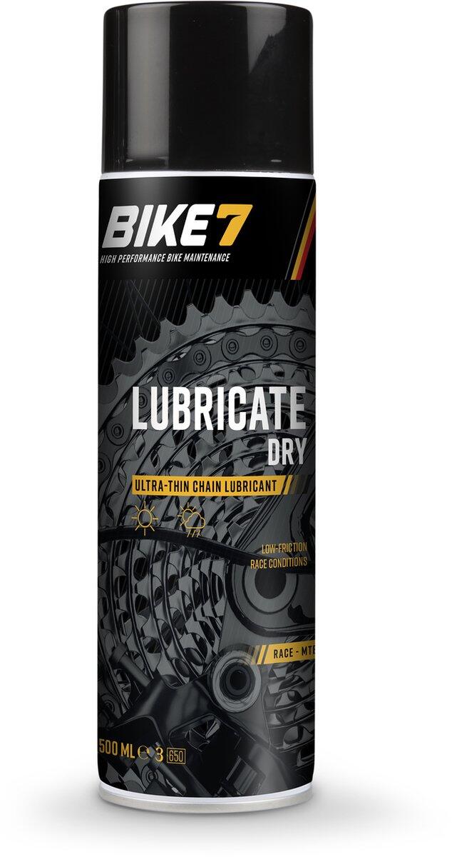 BIKE7 Fietsaccessoires ultradun kettingsmeermiddel - Bike7 Lubricate Dry 500ml