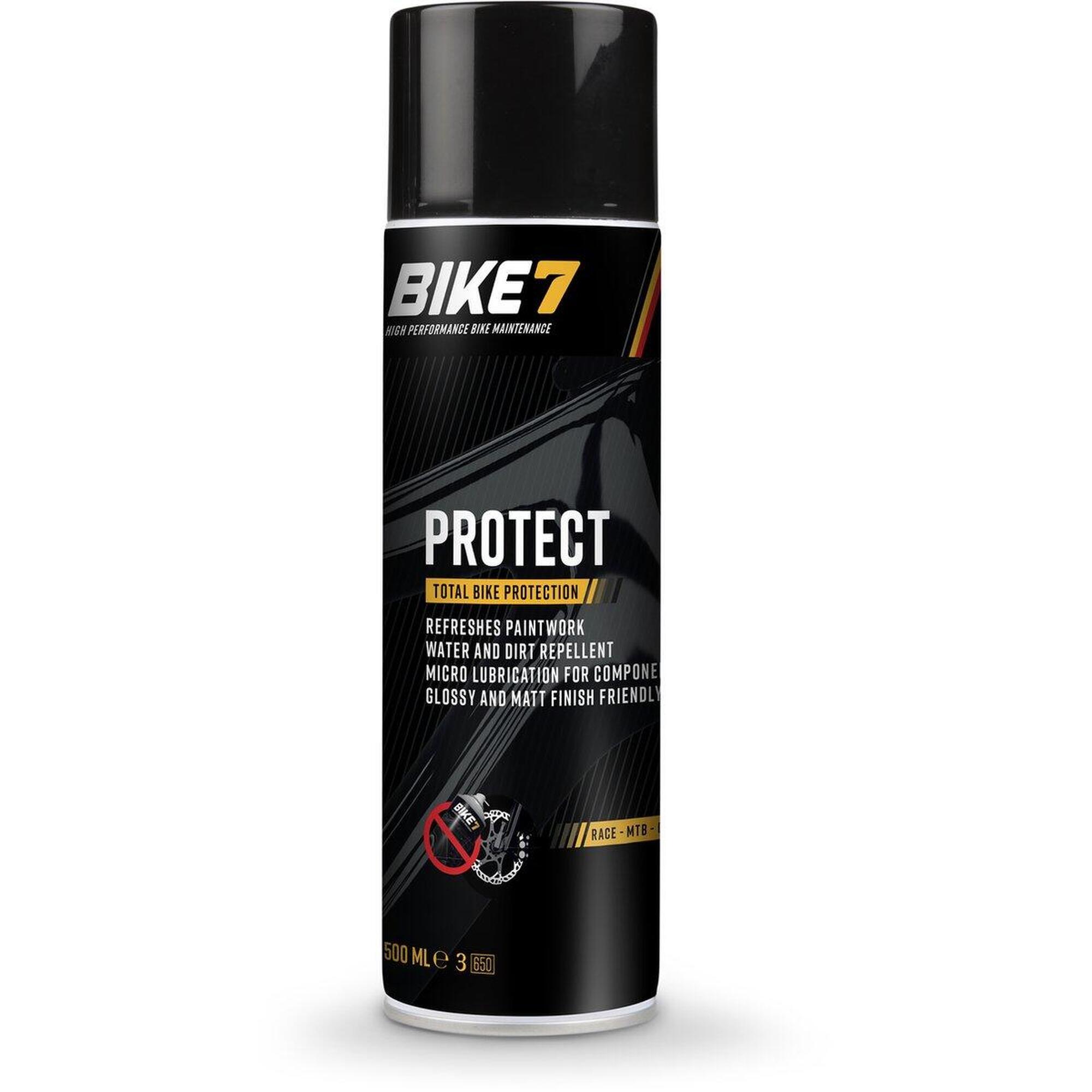 Accessoires vélo hydrofuge et antisalissure - Bike7 Protect & Shine 500 ml