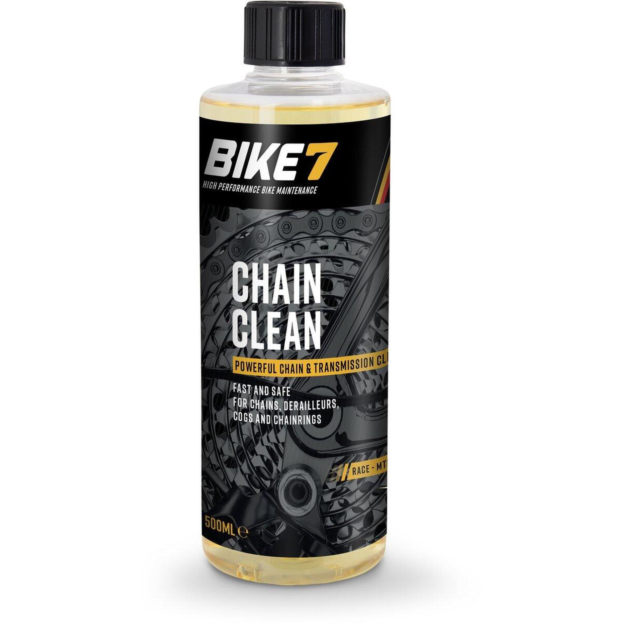 Bike7 - Accessoires Vélo Puissant Chaînes & Transmissions - Bike7 Chain Clean 500ml - Nettoyeur De Chaine - 500 Ml - Decathlon