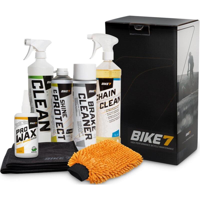 Accessoires vélo entretien complet - Bike7 Carepack Wax 8 articles