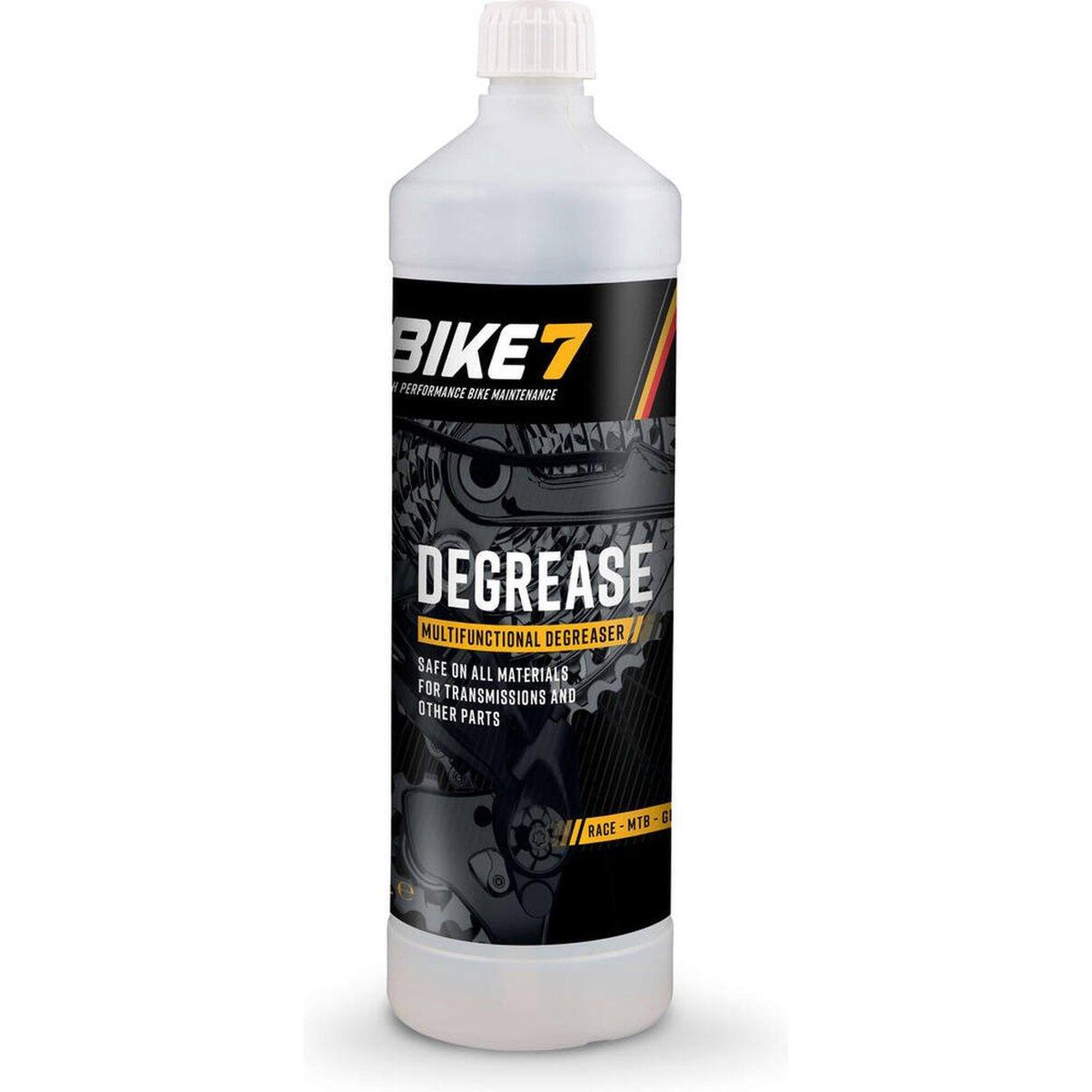 Fahrradzubehör Entfetter für alle Teile - Bike7 Degrease 1L
