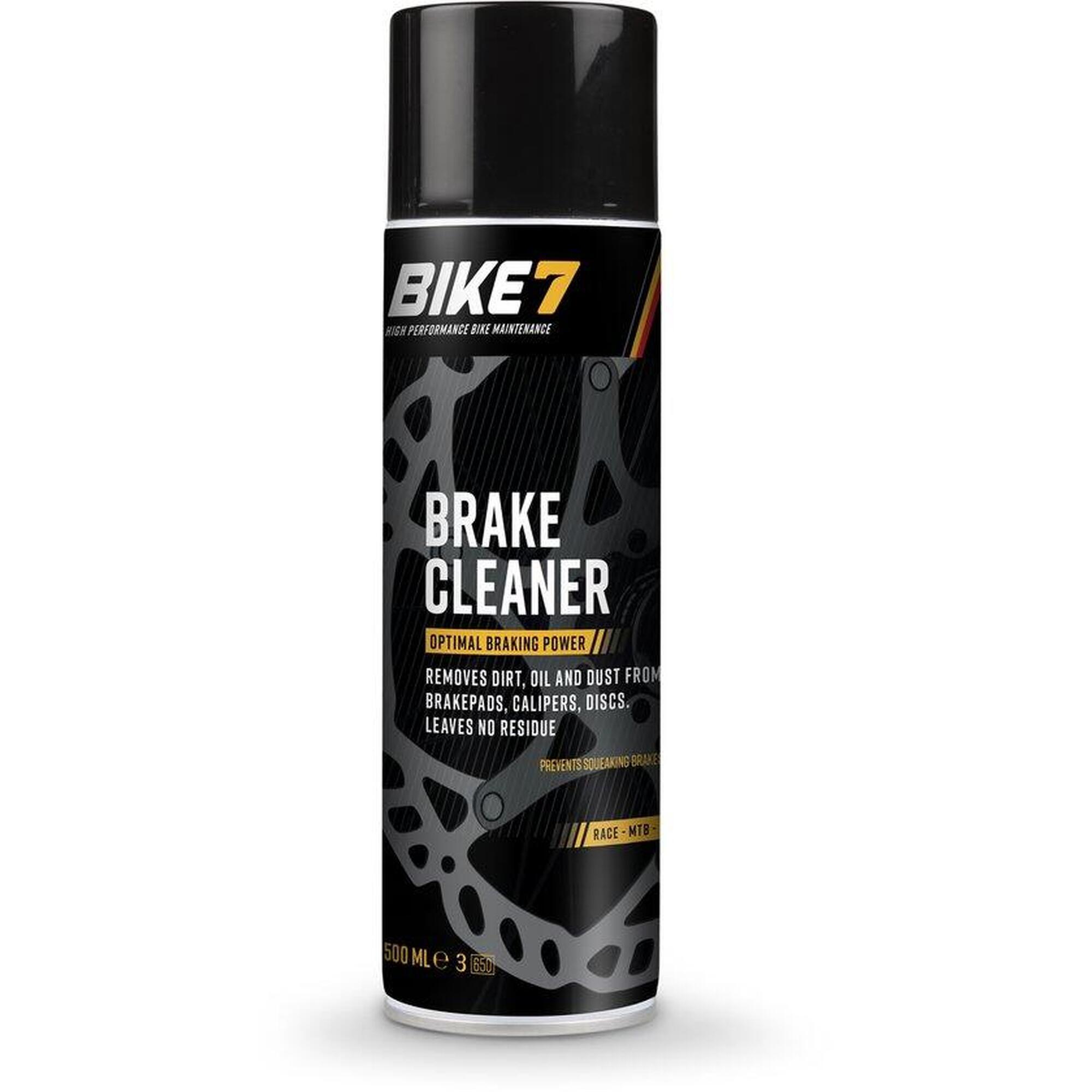 Fahrradzubehör Optimale Bremsleistung - Bike7 Brake Cleaner Spray 500ml