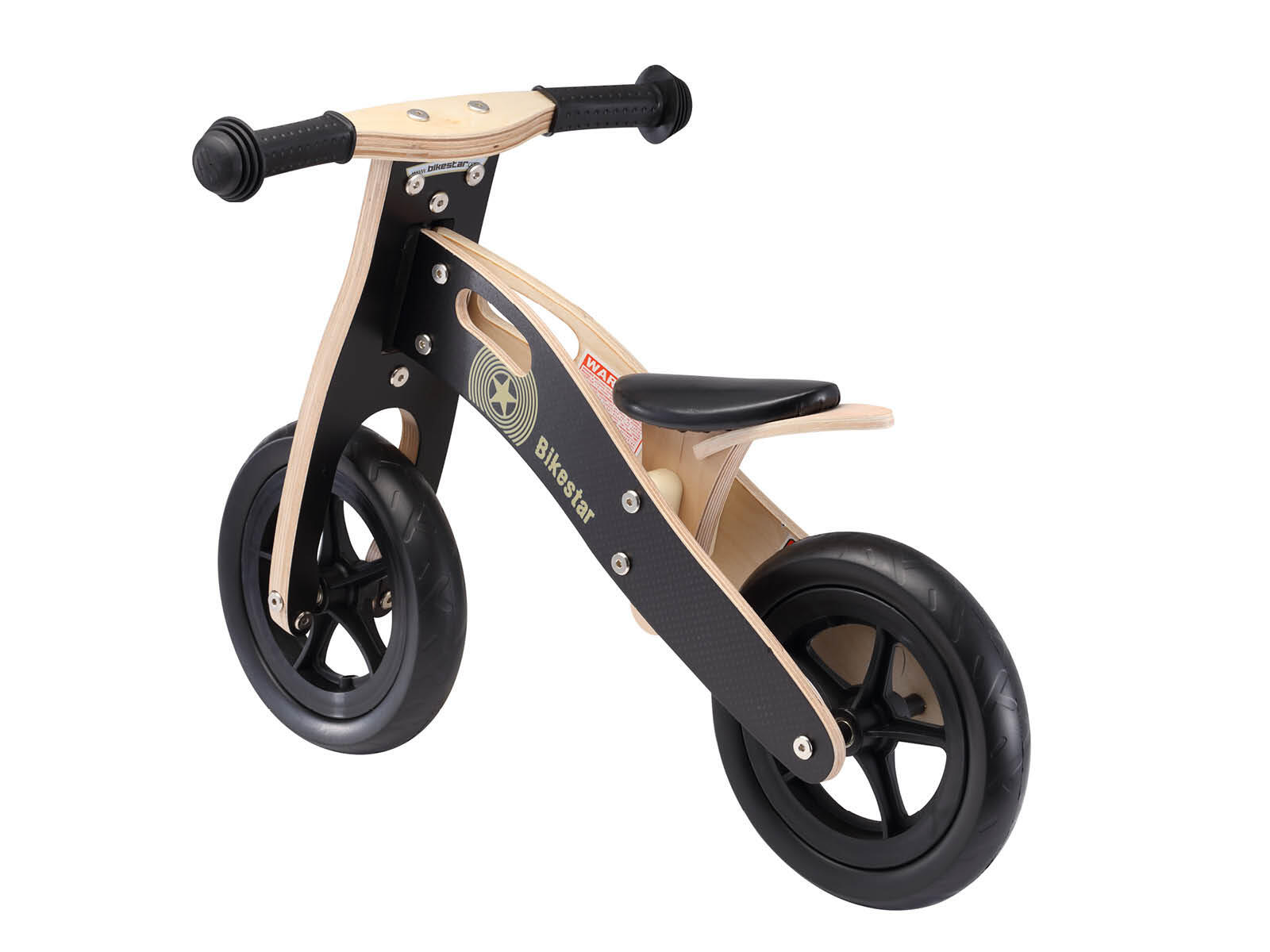 Bikestar, houten loopfiets, 10 inch wielen, zwart 2/5
