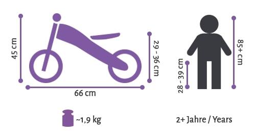 Bikestar, houten loopfiets, 10 inch wielen, zwart 5/5