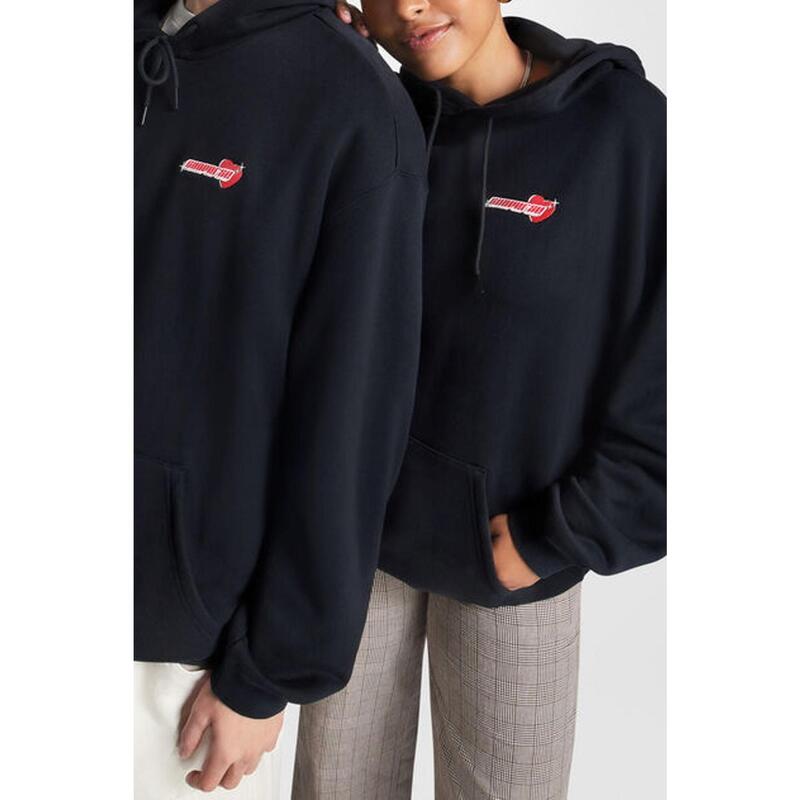 Sudaderas Mujer Converse Bemy2k Oversized Hoodie Negro