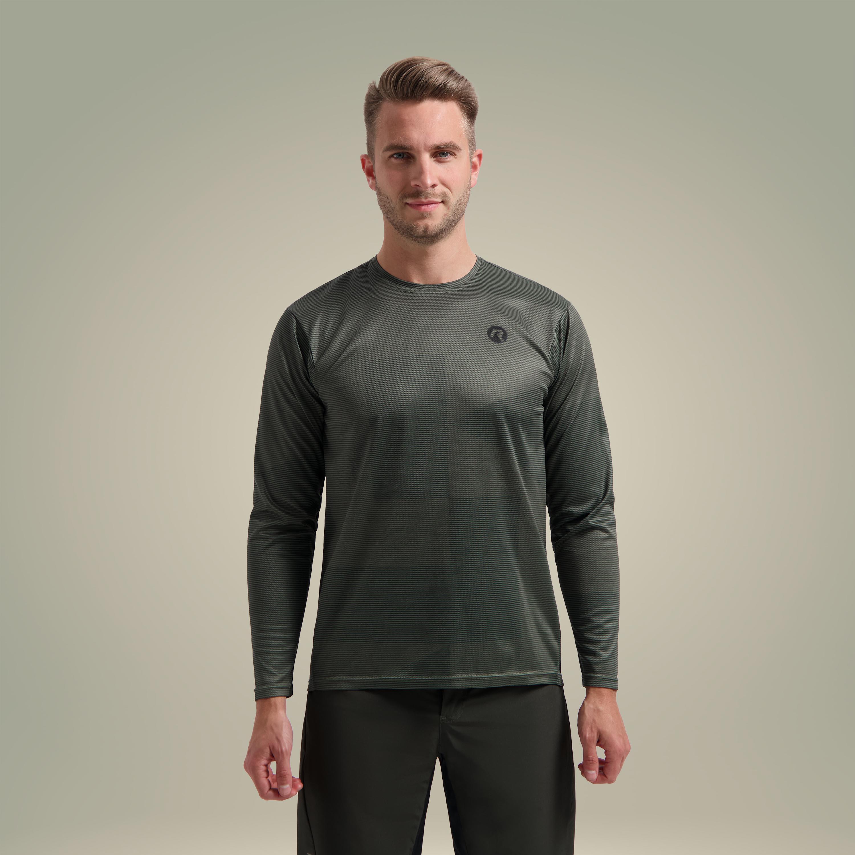 Rogelli - Maillot Manches Longues  Velo Vtt Homme - Adventure Core - Maillot Manches Longues - Noir|vert - 42 M/l - Decathlon