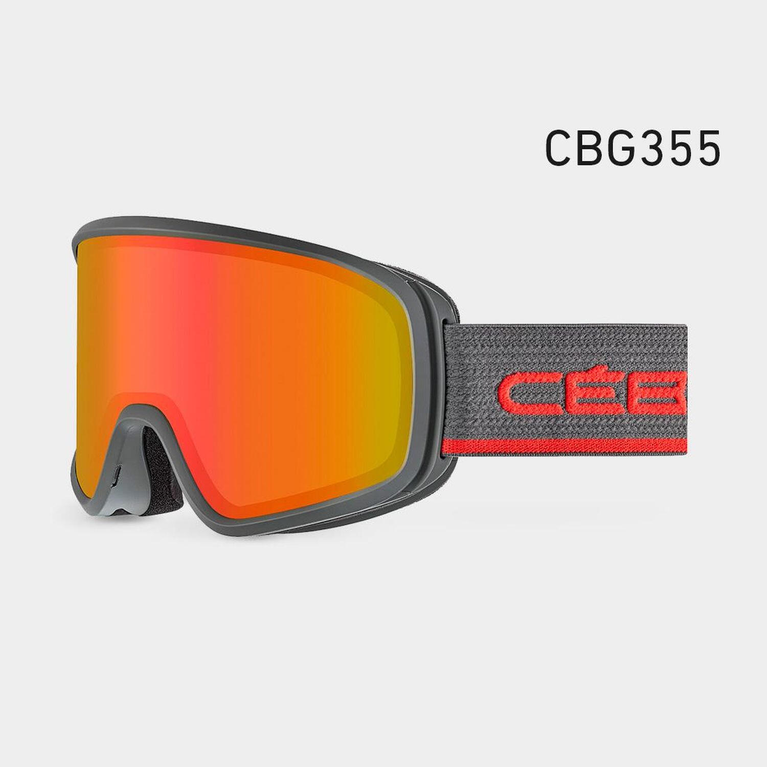 Maschera da sci/snowboard Cebe Striker Evo Cat 1-3 da uomo, colore grigio