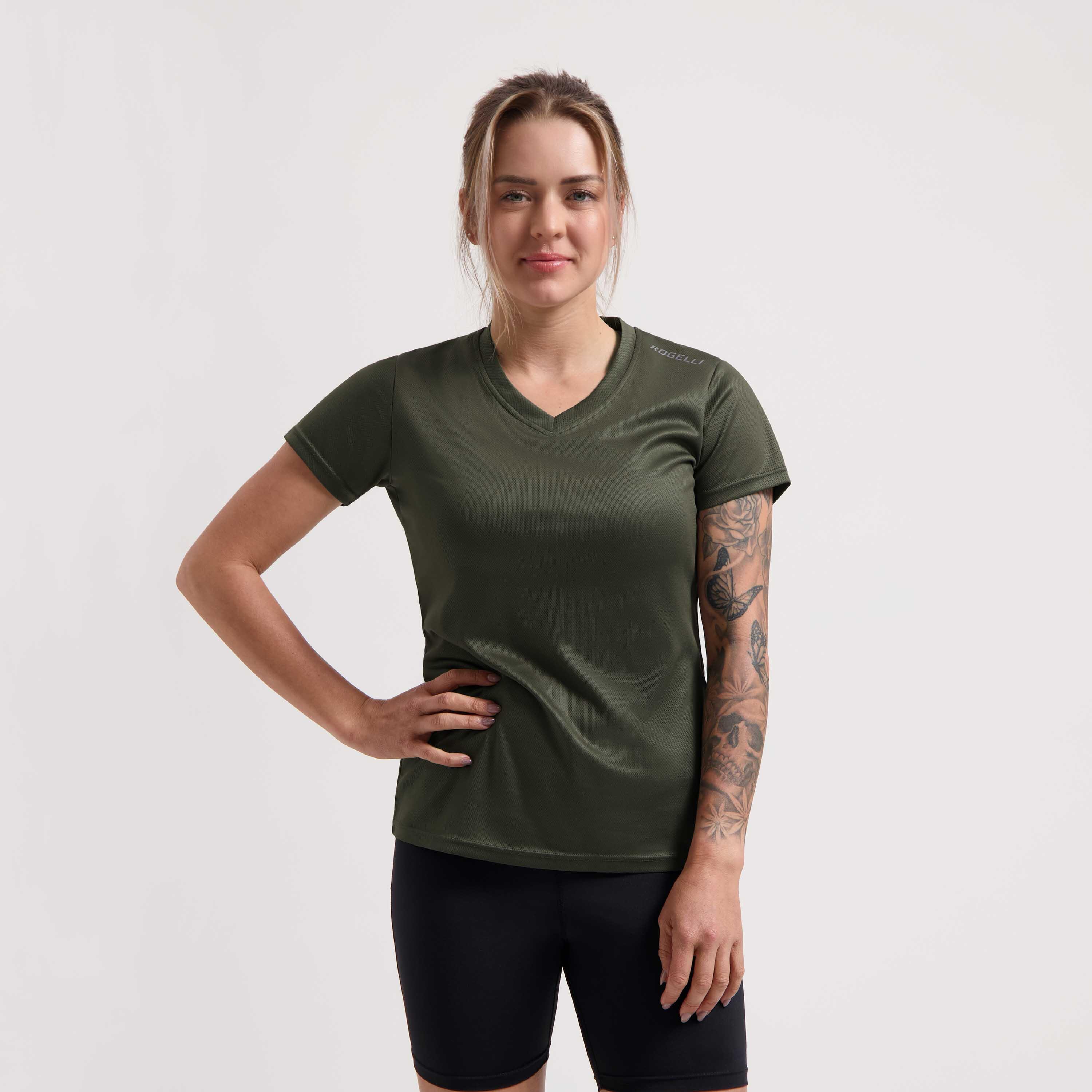 ROGELLI Technisches Kurzarm-Sport-T-Shirt Damen - Promo