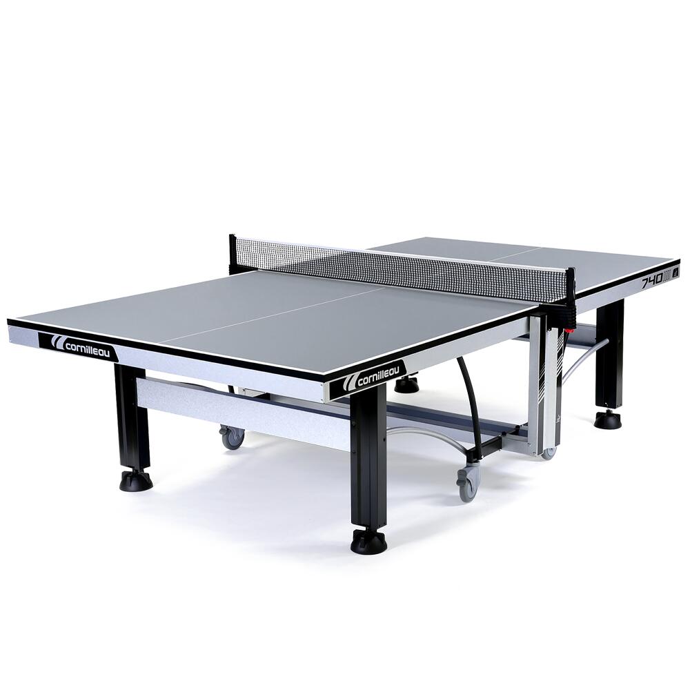 740 ITTF Indoor Table Tennis Table - Grey 1/7