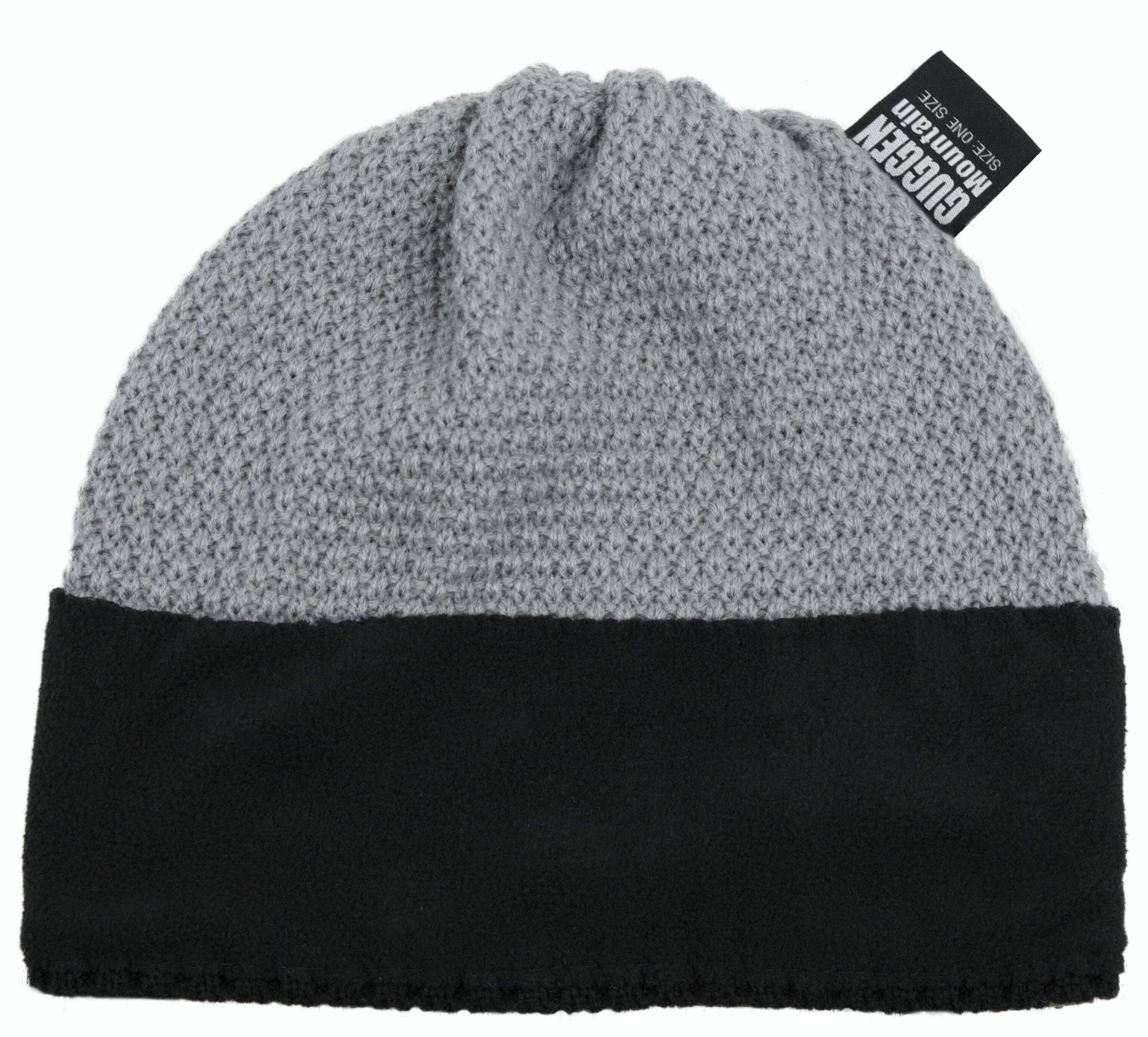 GUGGEN Mountain K119 Gorro de invierno con borla y forro polar 4/7