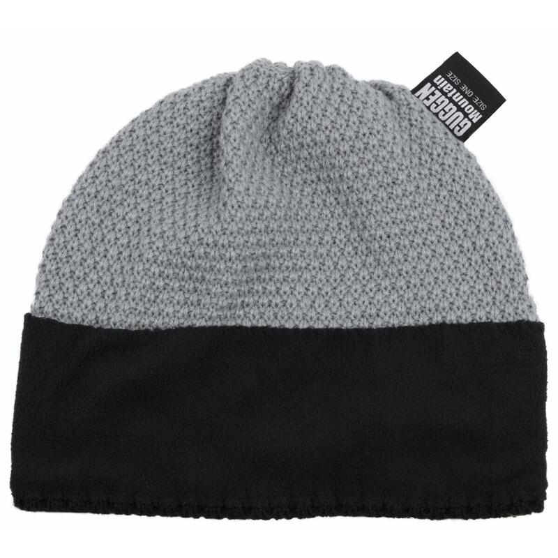 GUGGEN Mountain K119 hoed Wintermuts met pompon en fleece voering