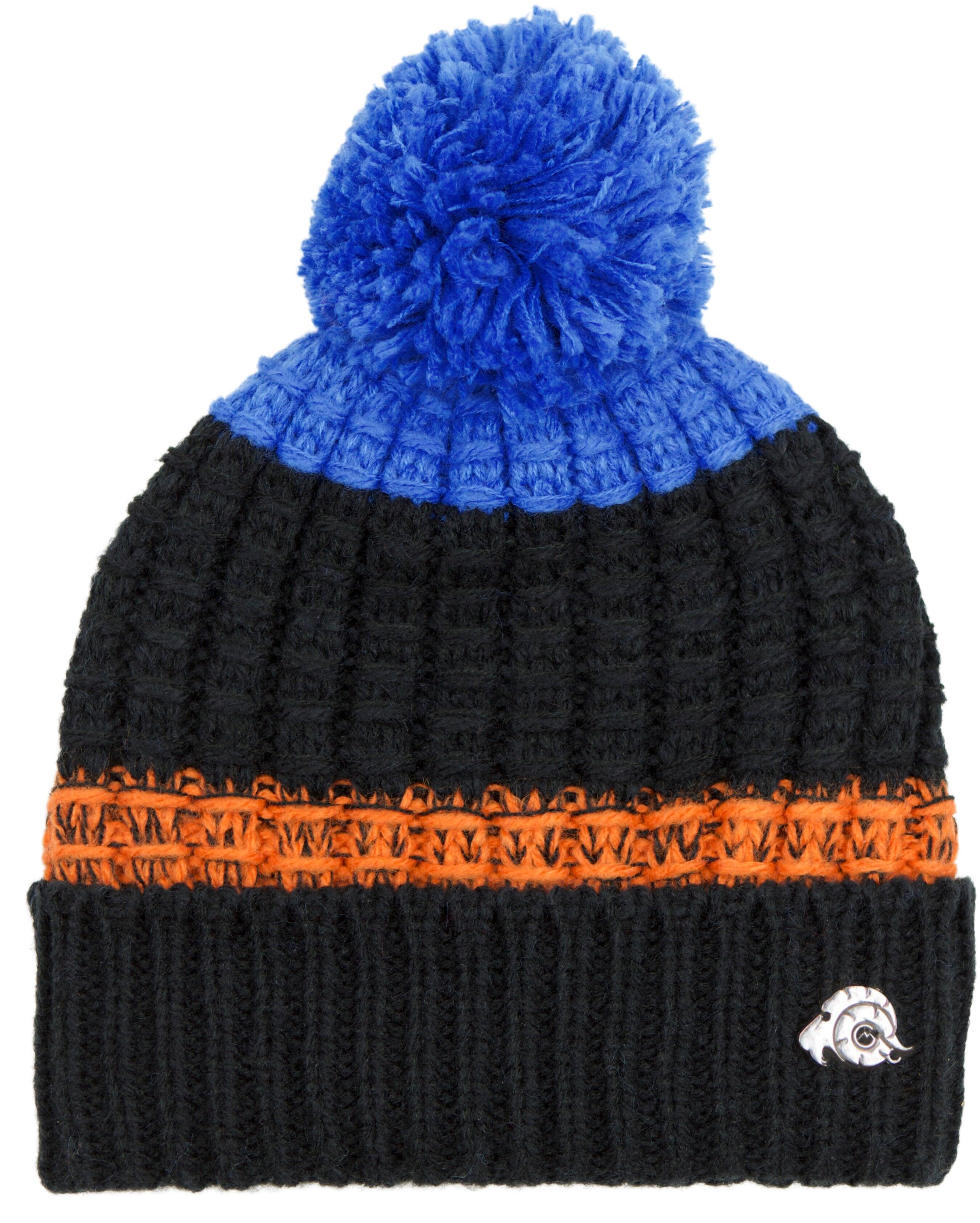 GUGGEN Mountain K109 muts Wintermuts met pompon en lichte fleece voering 4/7