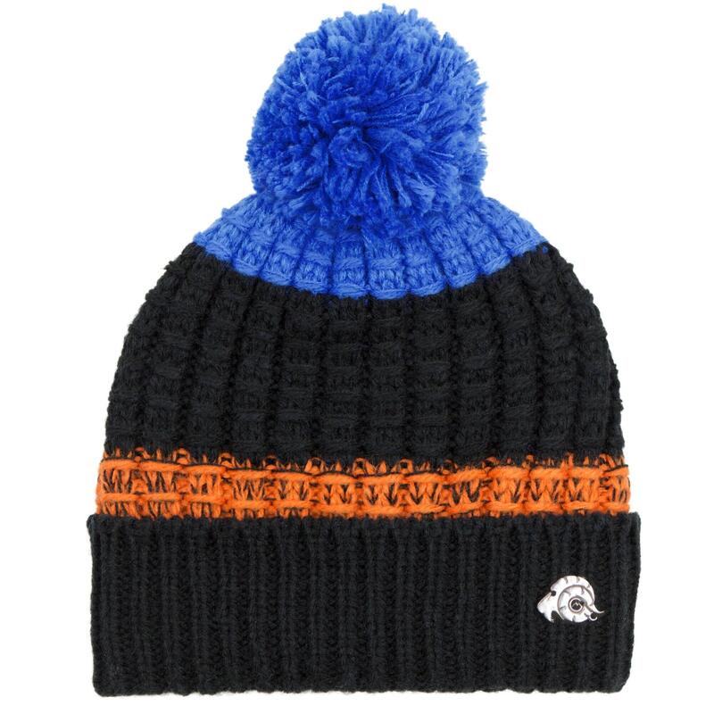 Bonnet K109 Bonnet d'hiver avec pompon et doublure polaire légère