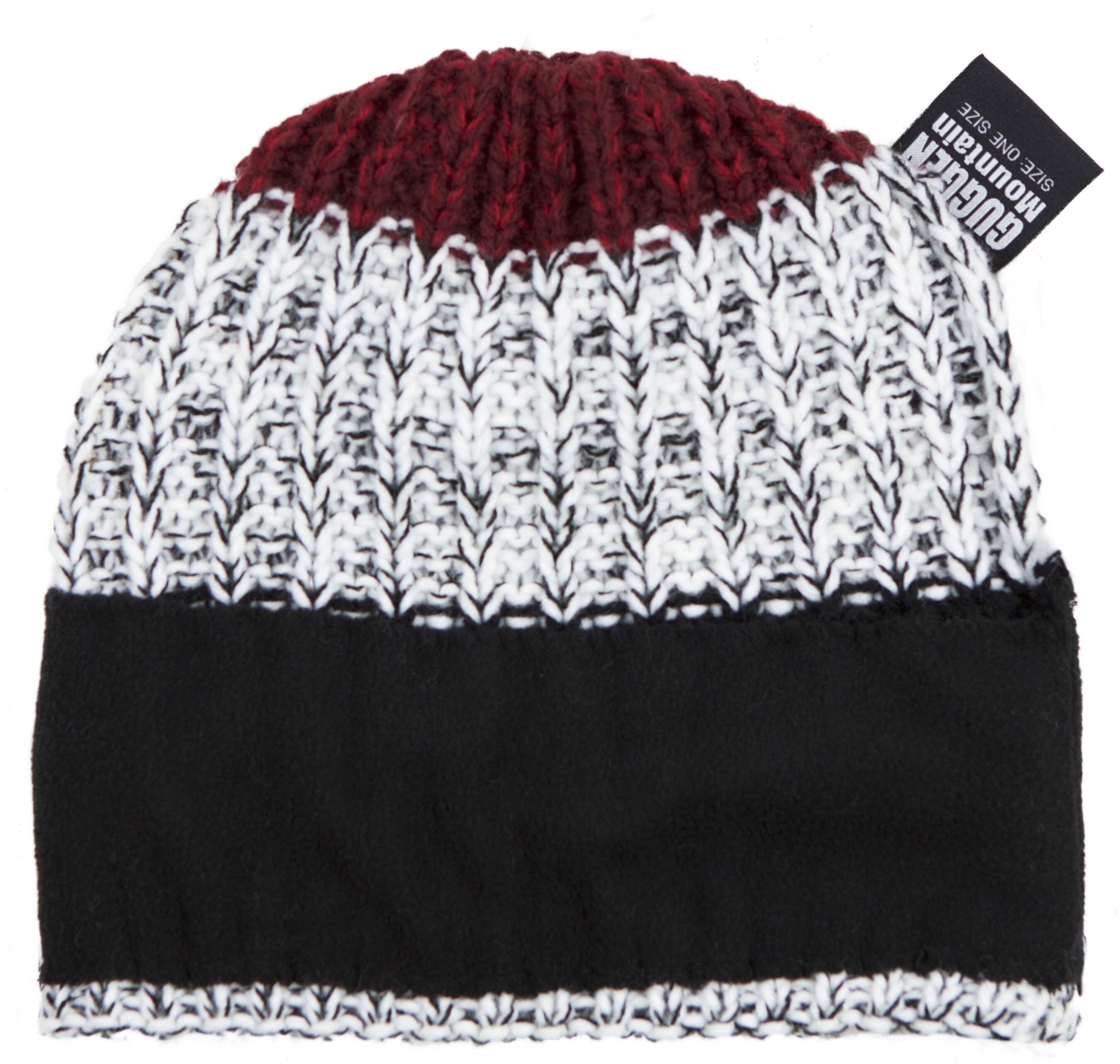 GUGGEN Mountain K109 Gorro de invierno con borla y forro polar ligero 4/7