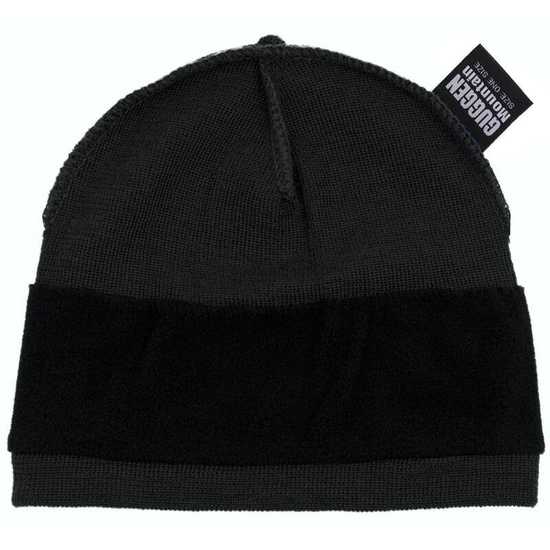 GUGGEN Mountain K901 beanie van wol met een lichte fleecevoering