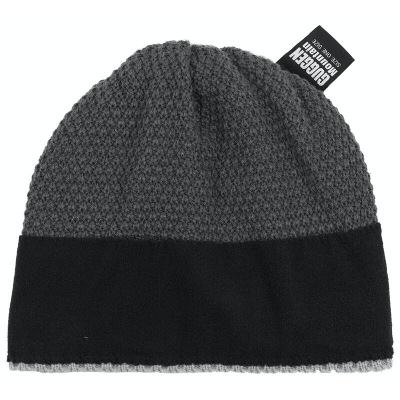 Pălărie de iarnă GUGGEN Mountain K119 cu căptușeală din lână și bobble, unisex