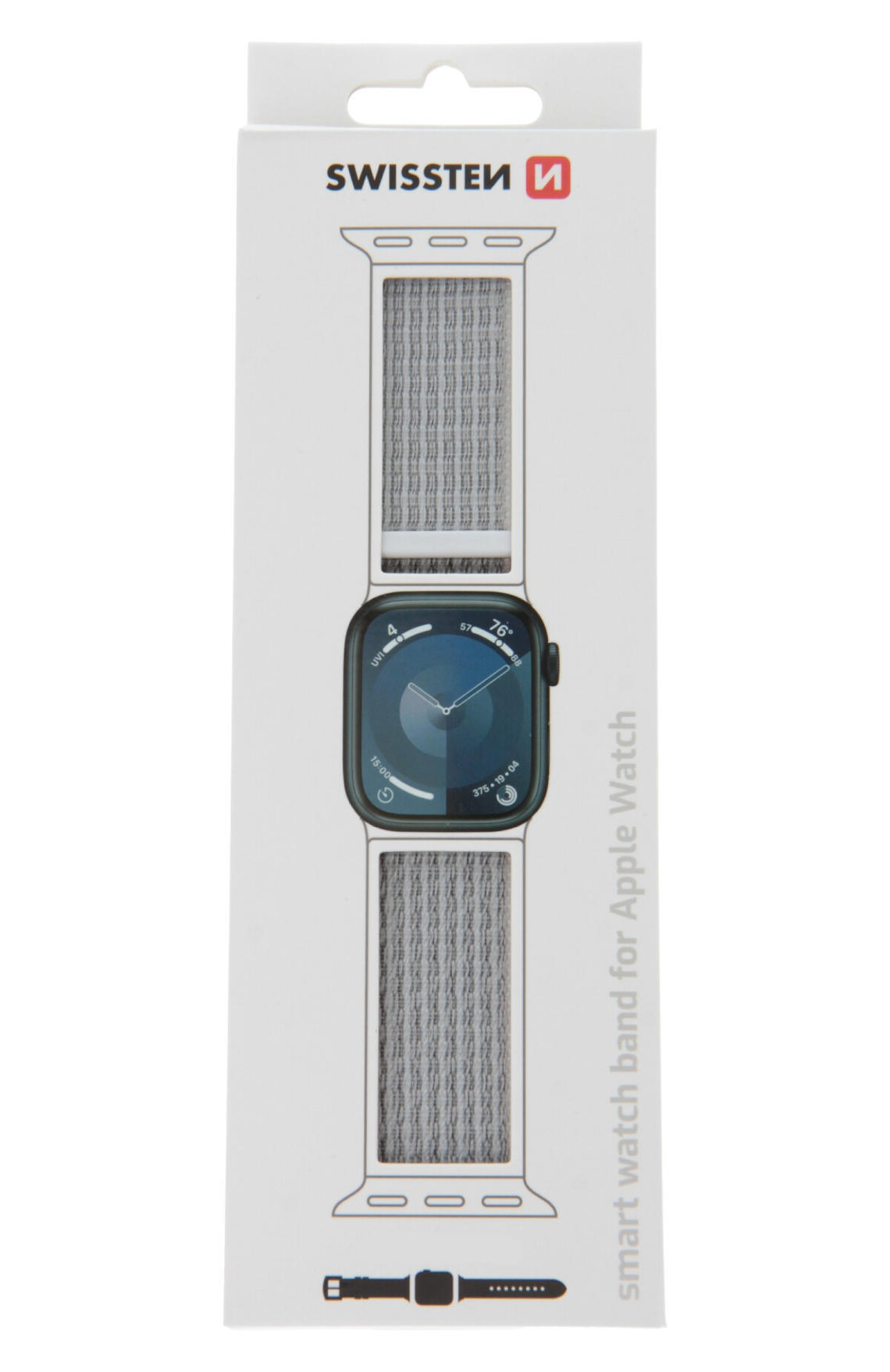 Pulseira Swissten Nylon Velcro Apple Watch 42-49mm white 2/2