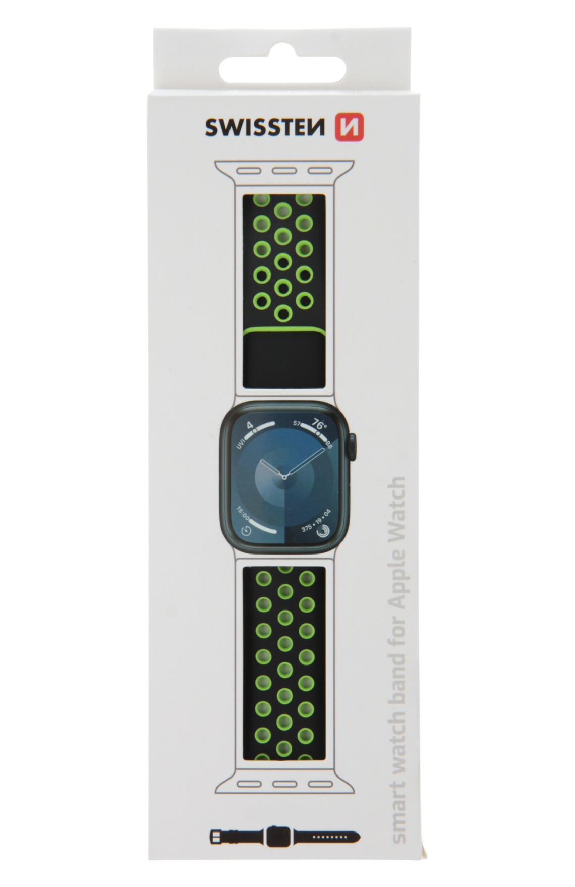 Pulseira Swissten Sport BandApple Watch 42-49mm black/green 3/3