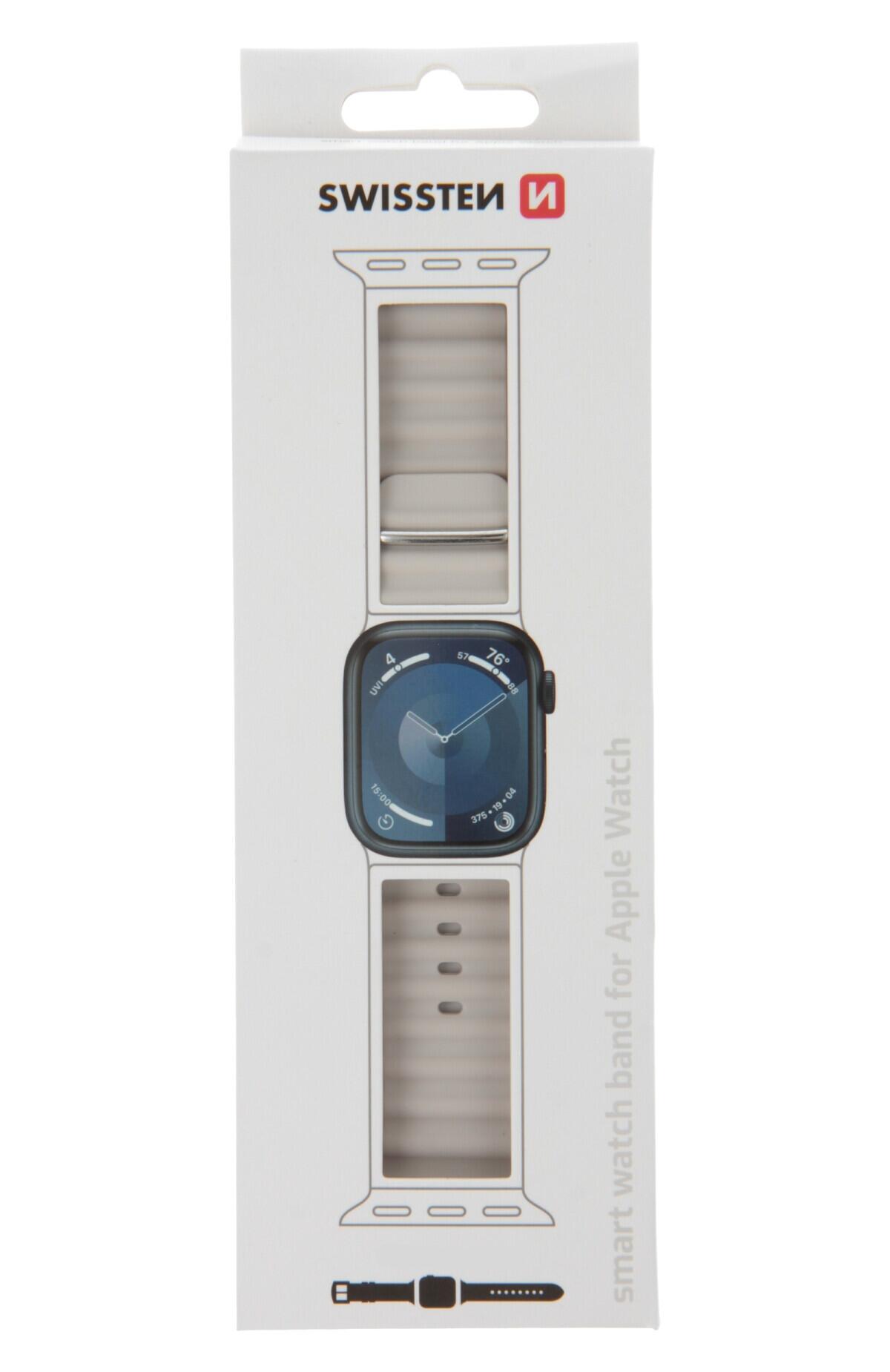 Pulseira Swissten Wave BandApple Watch 42-49mm st. grey 3/3