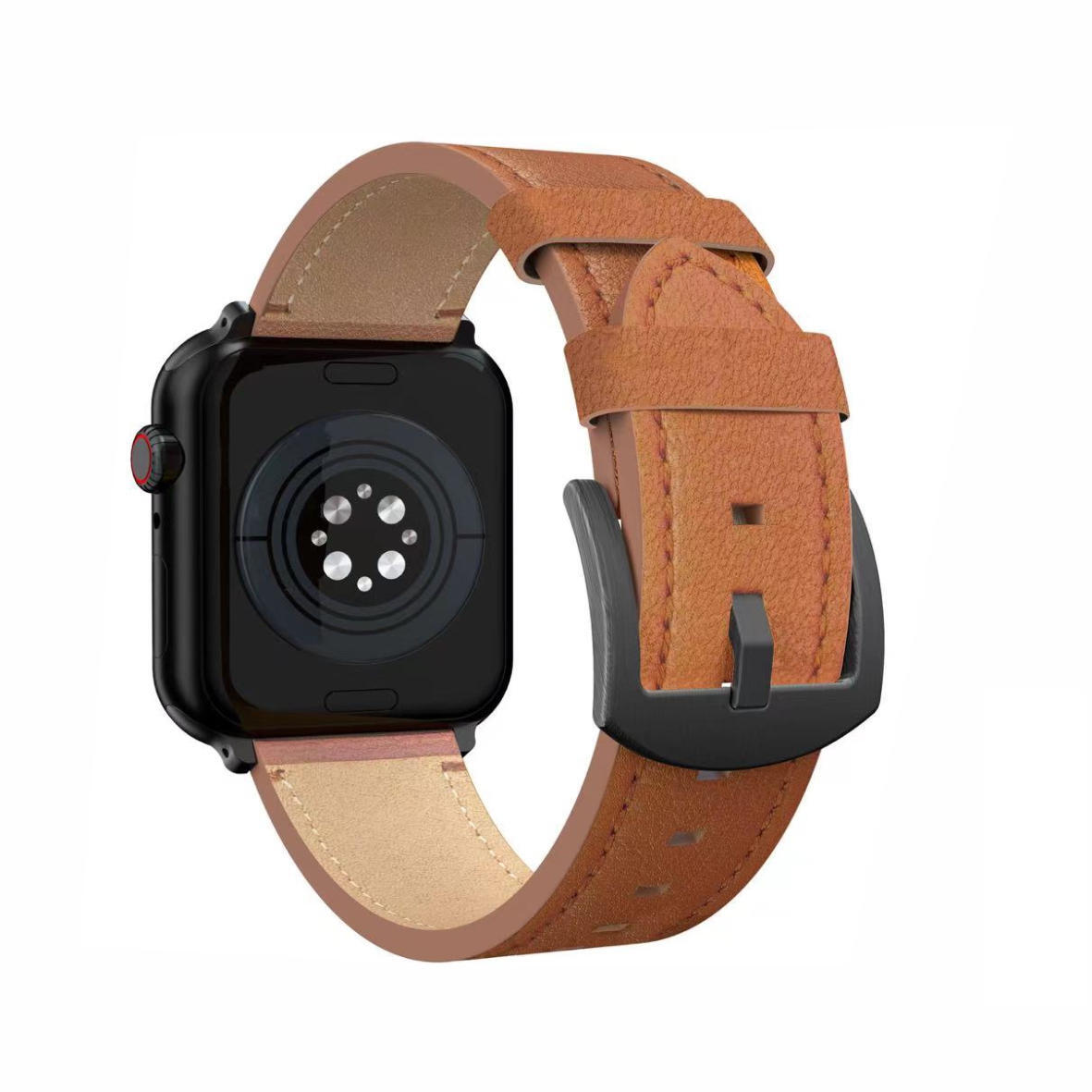 Pulseira Swissten Leather BandApple Watch 42-49mm brown/blck 2/6