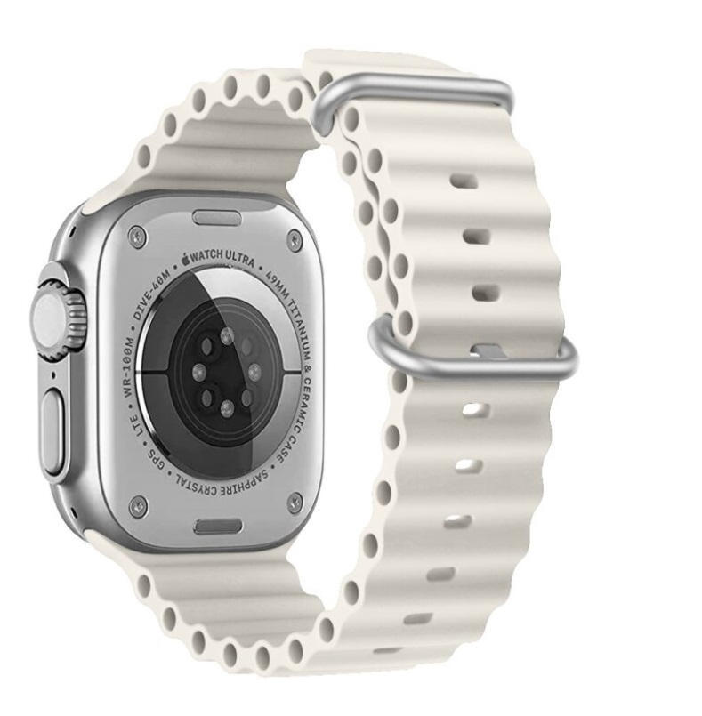 Pulseira swissten wave bandapple watch 42-49mm st. Grey