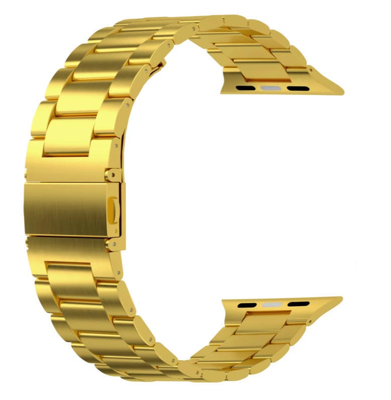 Pulseira swissten metal bandapple watch 42-49mm gold