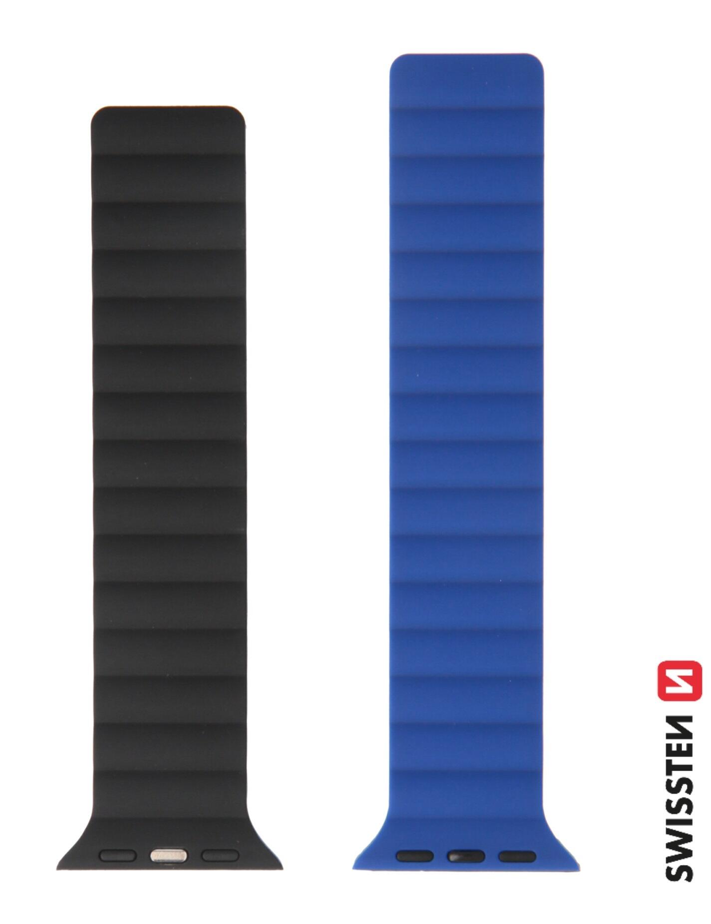 Pulseira Swissten Wave Magnetic Apple Watch 38-41mm blue/black 2/3